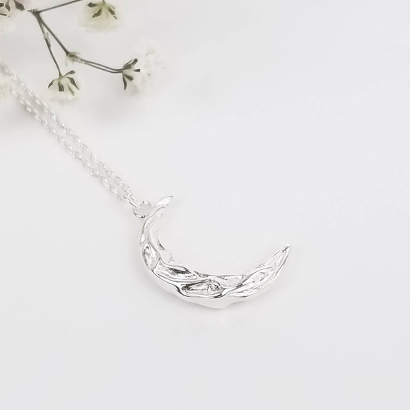 Moon Necklace | Sterling Silver - Picture 1 of 3